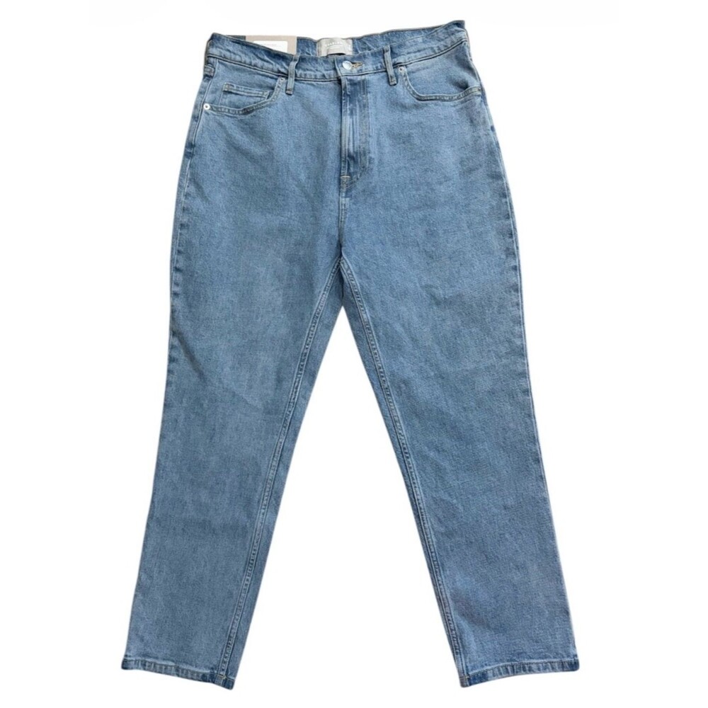 EVERLANE NWT High Rise Straight Leg Ankle Crop Original Cheeky Jeans 31